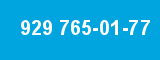 929 765-01-77 929 765-01-77